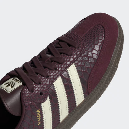 Adidas Samba OG Burgundy Croc